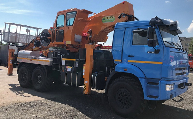 Автогидроподъемник Hansin 450А на базе КАМАЗ 43118 6х6