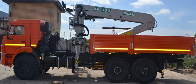 Кран-манипулятор ИФ 300 ИНМАН на базе КАМАЗ 43118 6х6