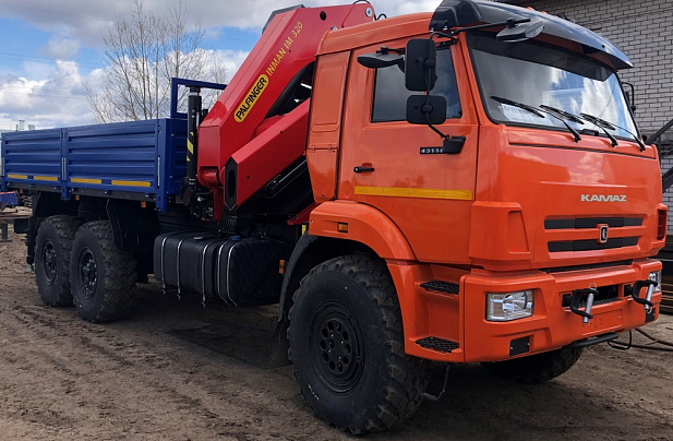 Кран-манипулятор ИНМАН ИМ 320 на базе КАМАЗ 43118 6х6
