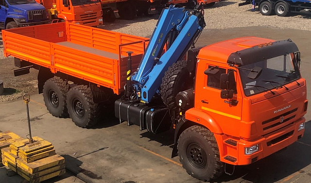 Кран-манипулятор ИНМАН ИМ 180 на базе КАМАЗ 43118 6х6