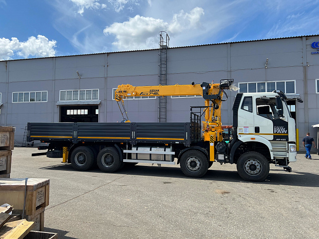 Кран-манипулятор Soosan SCS746 на базе FAW 8х4