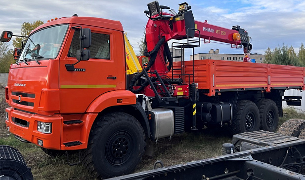 Кран-манипулятор ИНМАН ИТ 150 на базе КАМАЗ 43118 6х6