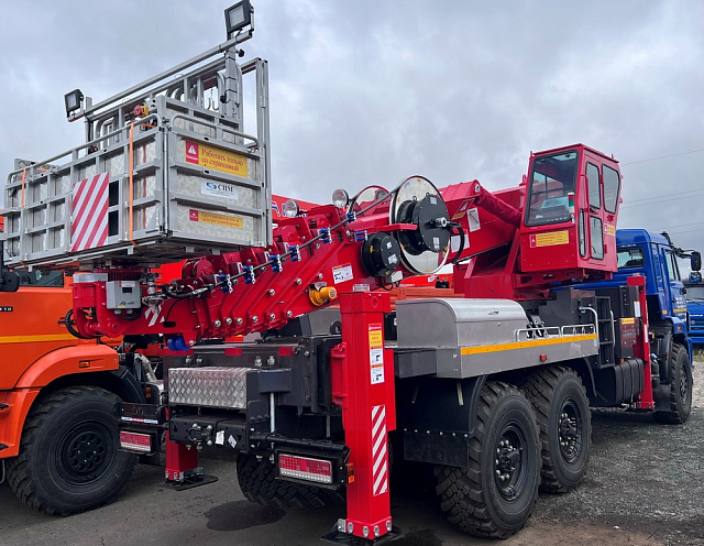 Автогидроподъемник Hansin 450А на базе КАМАЗ 43118 6х6