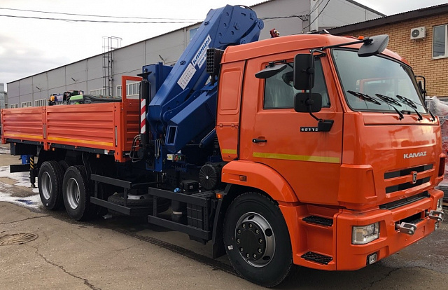 Кран-манипулятор Клинцы КМУ-20К на базе КАМАЗ 65115 6х4