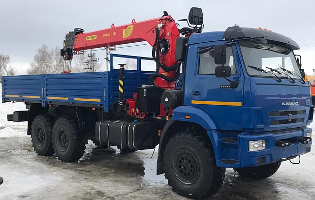 Кран-манипулятор ИНМАН ИТ 150 на базе КАМАЗ 43118 6х6