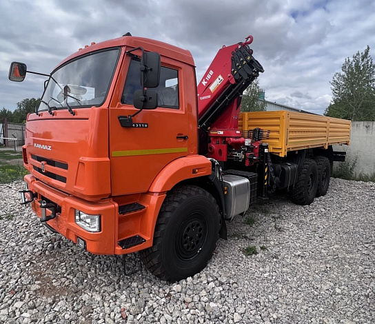 Кран-манипулятор SUNHUNK K168 на базе КАМАЗ 43118 6х6