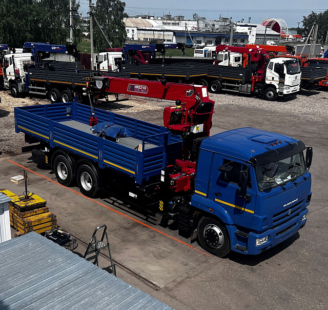 Кран-манипулятор Horyong HRS 216 на базе КАМАЗ 65117 6х4