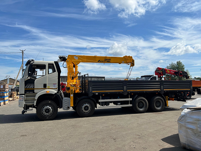 Кран-манипулятор Soosan SCS746 на базе FAW 8х4