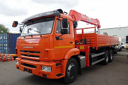 Кран-манипулятор Kanglim KS1256 на базе КАМАЗ 65115 6х4
