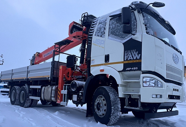 Кран-манипулятор Hangil HGC1235 на базе FAW 6х4