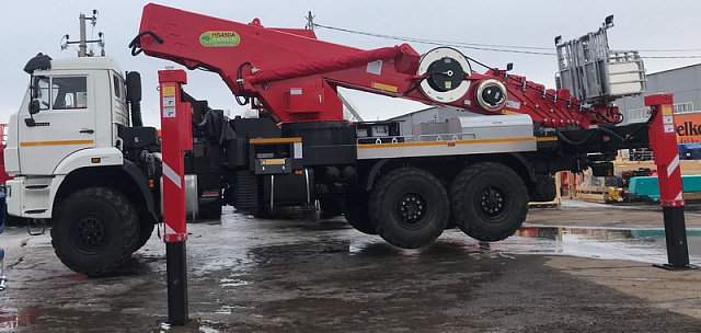 Автогидроподъемник Hansin 450А на базе КАМАЗ 43118 6х6