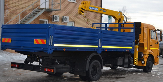 Кран-манипулятор Soosan SCS334 на базе КАМАЗ 4308 4х2