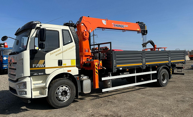 Кран-манипулятор Hangil HGC976 на базе FAW 4х2