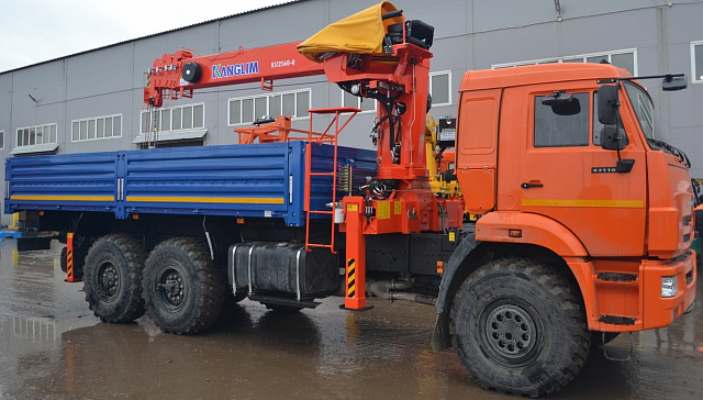Кран-манипулятор Kanglim KS1256 на базе КАМАЗ 43118 6х6