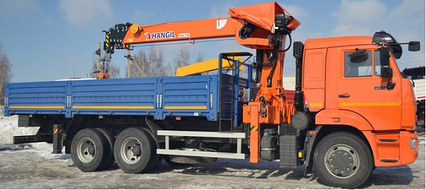 Кран-манипулятор Hangil HGC756 на базе КАМАЗ 65115 6х4