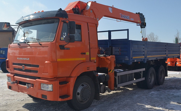 Кран-манипулятор Hangil HGC986 на базе КАМАЗ 65115 6х4