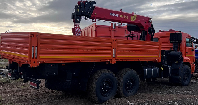 Кран-манипулятор ИНМАН ИТ 150 на базе КАМАЗ 43118 6х6
