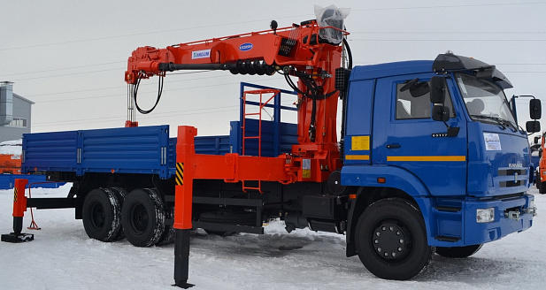 Бурильно-крановая машина KANGLIM KS2056H на базе КАМАЗ 65117 6х4