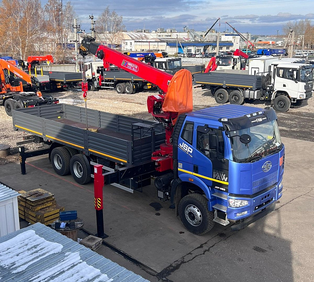 Кран-манипулятор Horyong HRS 216 на базе FAW 6х4