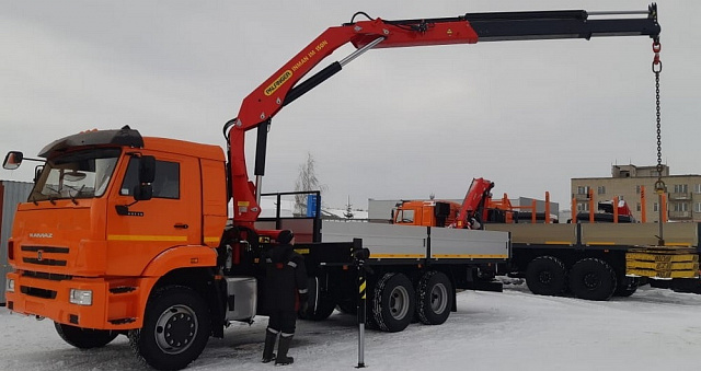 Кран-манипулятор ИНМАН ИМ 150 на базе КАМАЗ 65115 6х4