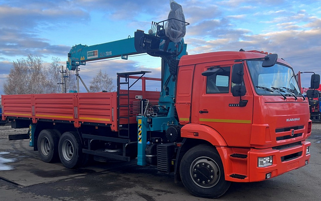 Кран-манипулятор HKTC HLC7016L на базе КАМАЗ 65115 6х4