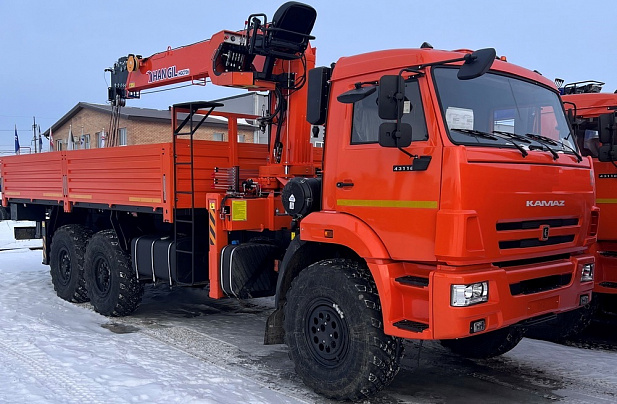 Кран-манипулятор Hangil HGC756 на базе КАМАЗ 43118 6х6