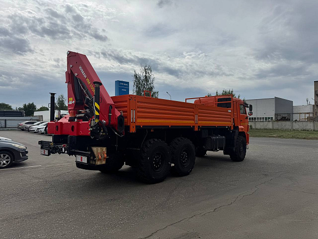Бортовой КАМАЗ 43118 6х6 с КМУ ИНМАН ИМ 150N на свесе