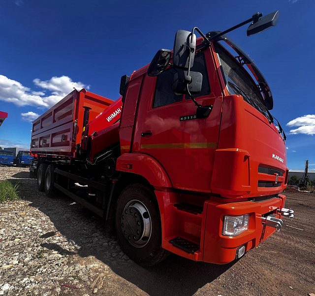 Автомобиль-самосвал КАМАЗ 65115 6х4 с КМУ ИНМАН ИМ 150N