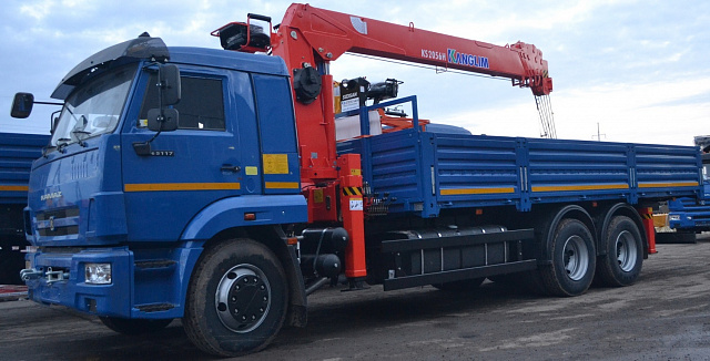 Кран-манипулятор Kanglim KS2056 на базе КАМАЗ 65117 6х4