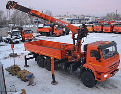 Кран-манипулятор Hangil HGC986 на базе КАМАЗ 43118 6х6
