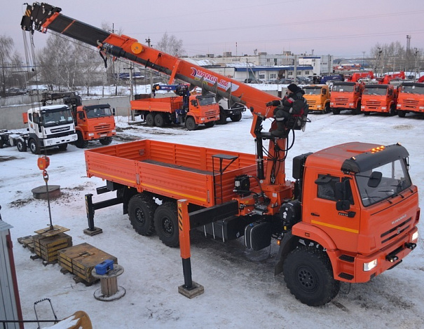 Кран-манипулятор Hangil HGC986 на базе КАМАЗ 43118 6х6