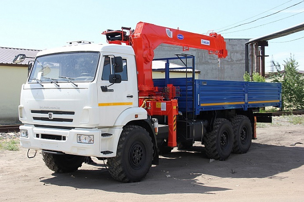 Кран-манипулятор Kanglim KS1256 на базе КАМАЗ 43118 6х6