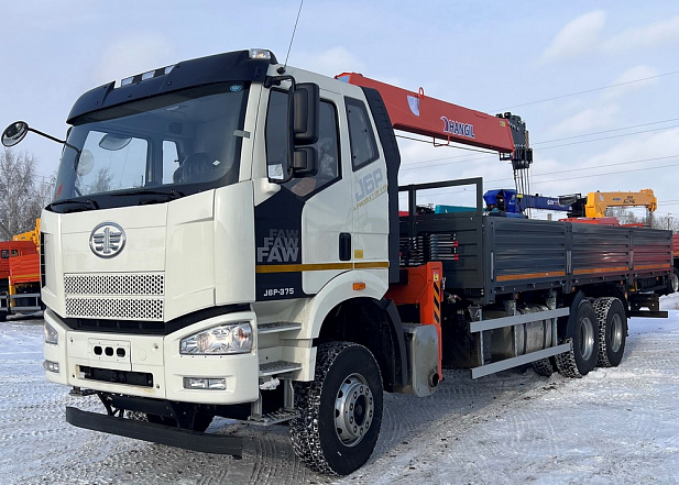 Кран-манипулятор Hangil HGC1235 на базе FAW 6х4
