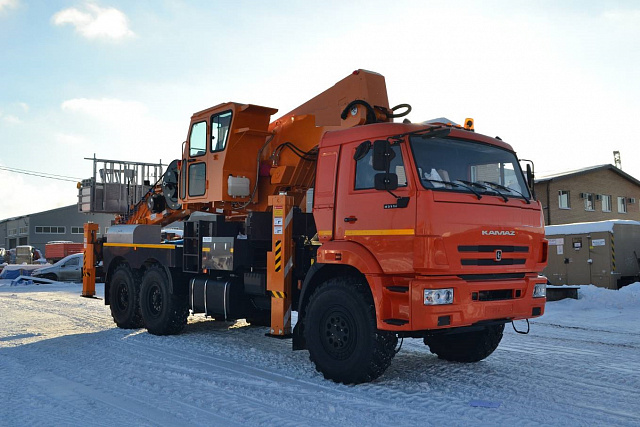 Автогидроподъемник Hansin 450А на базе КАМАЗ 43118 6х6