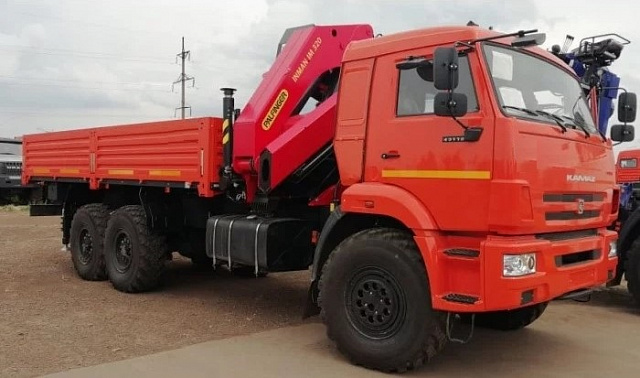 Кран-манипулятор ИНМАН ИМ 320 на базе КАМАЗ 43118 6х6