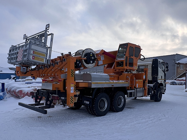 Автогидроподъемник Hansin 450А на базе FAW 6х6
