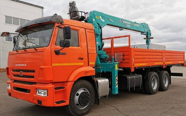 Кран-манипулятор HKTC HLC7016L на базе КАМАЗ 65115 6х4