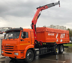 Автомобиль-самосвал КАМАЗ 65115 6х4 с КМУ Palfinger INMAN IM 150N
