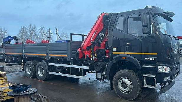 Кран-манипулятор SUNHUNK K328 на базе FAW 6х4